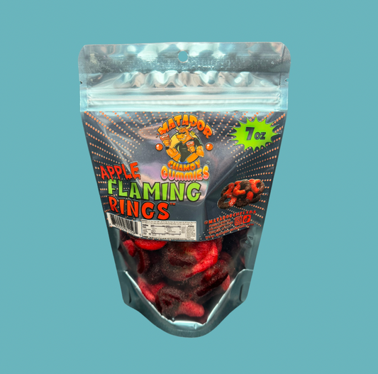 Matador Chamoy Gummies Apple Flaming Rings