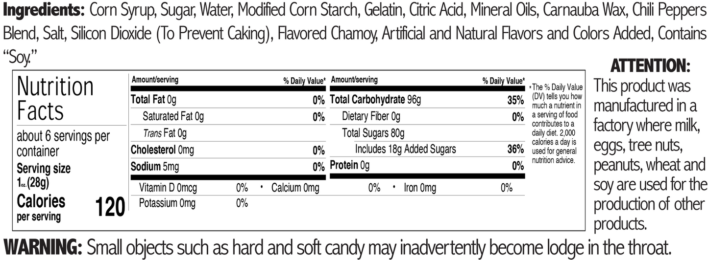 Matador Chamoy Gummies Fruity Bombs