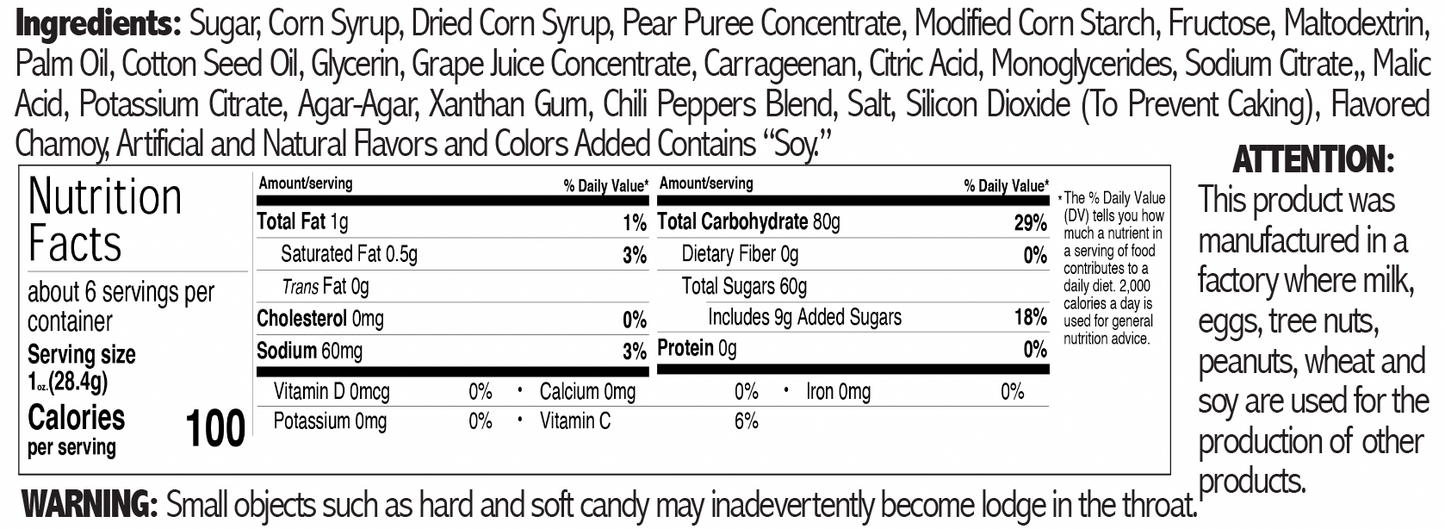 Matador Chamoy Gummies Smushers