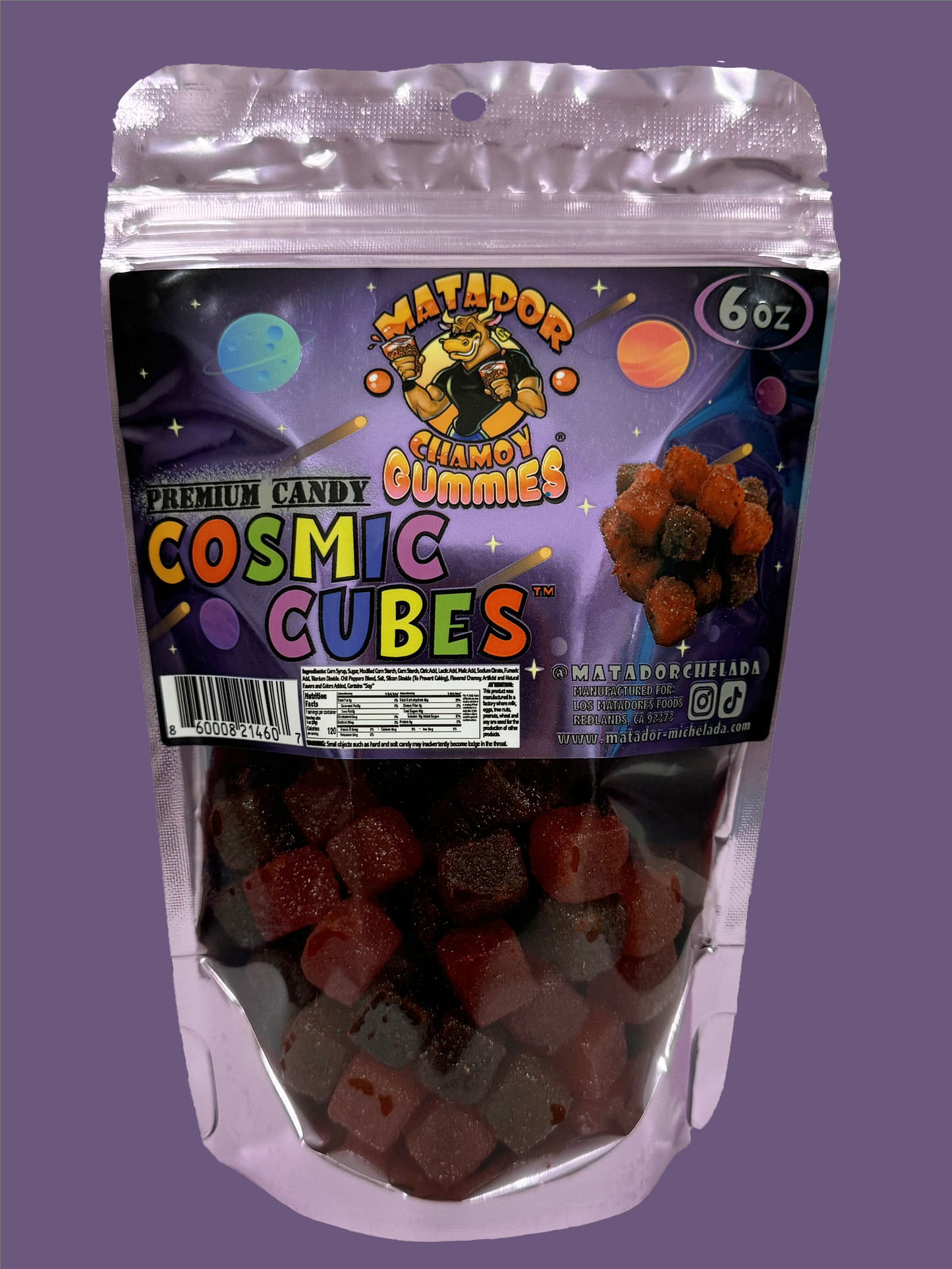 Matador Chamoy Gummies Cosmic Cubes