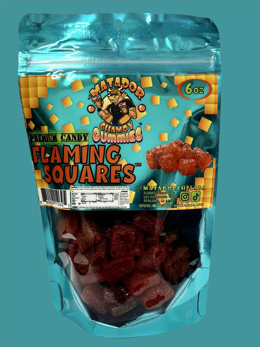 Matador Chamoy Gummies Flaming Squares