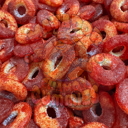 Matador Chamoy Gummies Peach Flaming Rings