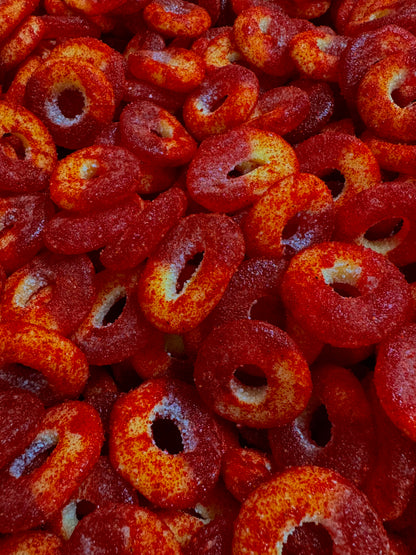 Matador Chamoy Gummies Peach Flaming Rings