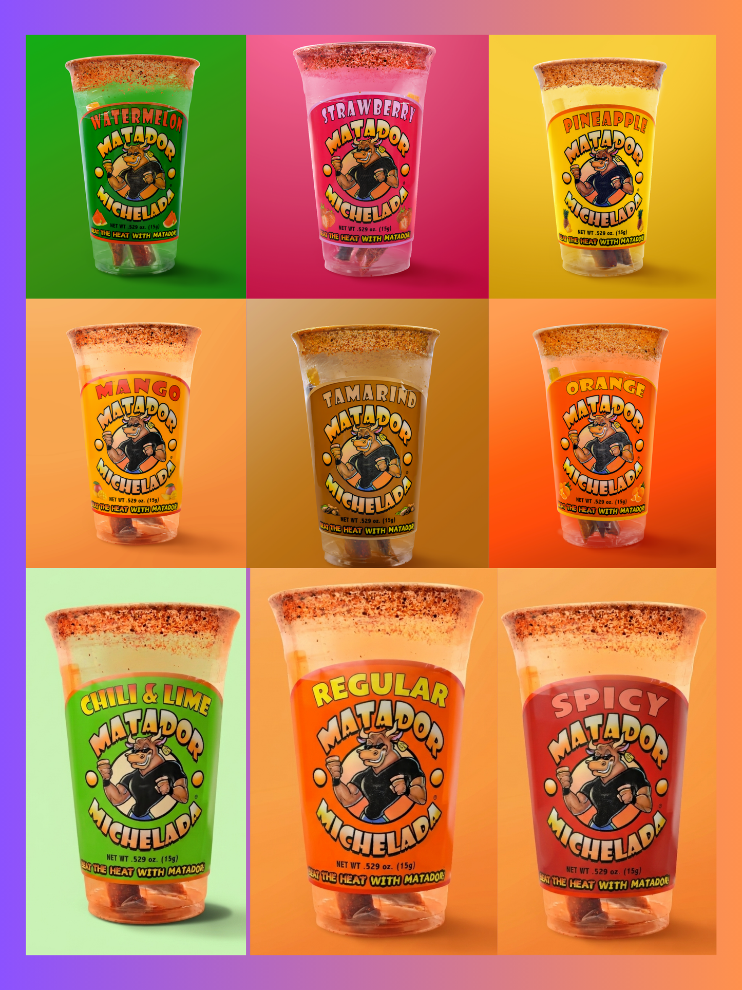 Matador Michelada Bundle Plastic Cups All flavors